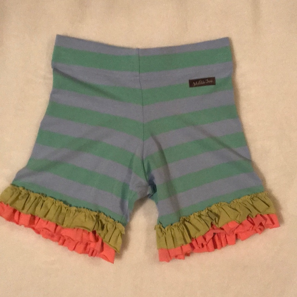EUC! Matilda Jane Shorts Green and Blue St…